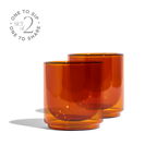 Cove 10oz Glass Tumbler - Set of 2 - Amber