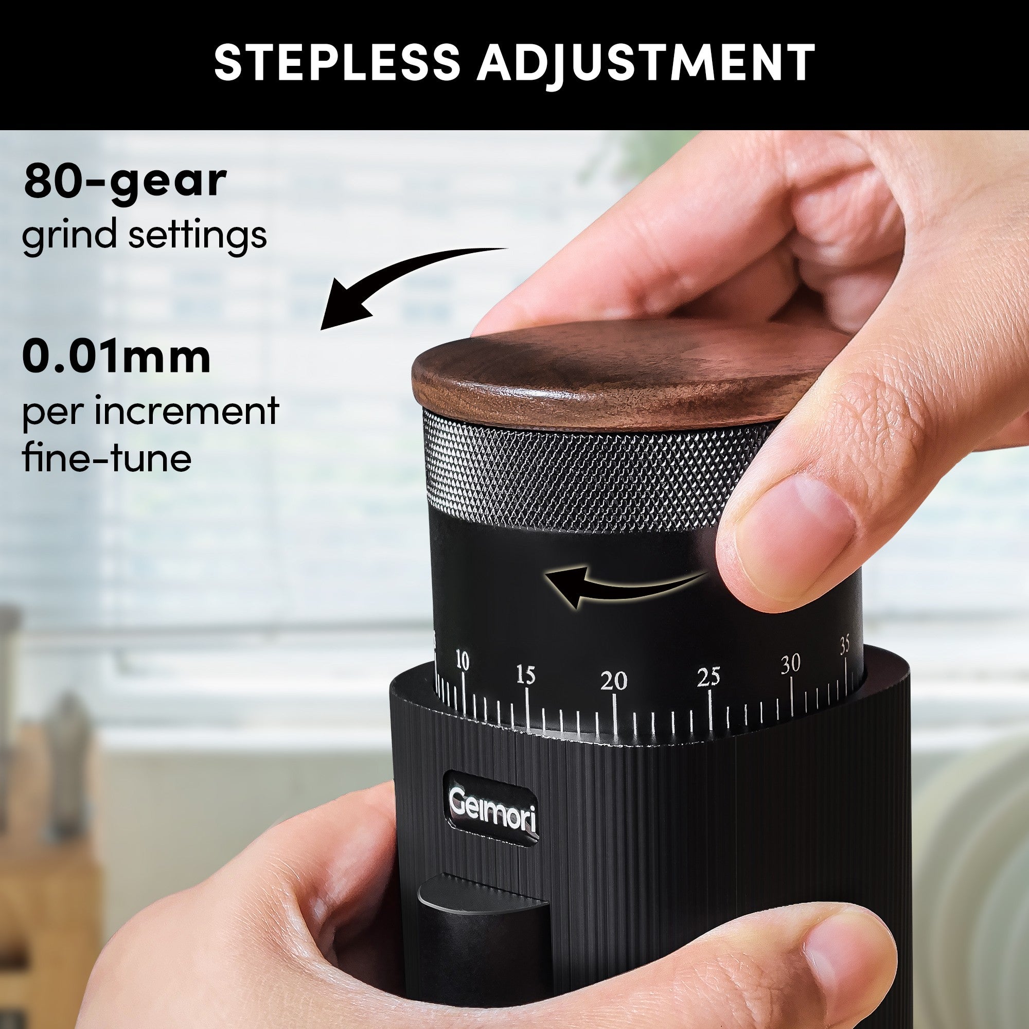Geimori T38 Portable Espresso & Filter Grinder