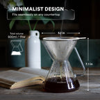 Pour Over Coffee Maker with Filter